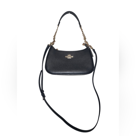 COACH Teri Shoulder Bag, black/gold - Picture 3 of 9